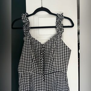 Boutique checkered jumpsuit